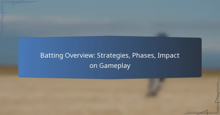 Batting Overview: Strategies, Phases, Impact on Gameplay